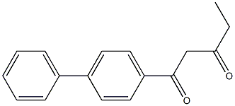 1-(4-phenylphenyl)pentane-1,3-dione Structure