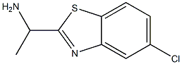 1-(5-chloro-1,3-benzothiazol-2-yl)ethan-1-amine 结构式