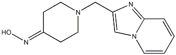 1-(imidazo[1,2-a]pyridin-2-ylmethyl)piperidin-4-one oxime Structure