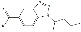 1-(pentan-2-yl)-1H-1,2,3-benzotriazole-5-carboxylic acid Struktur