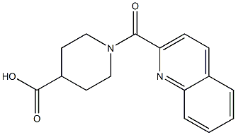 1-(quinolin-2-ylcarbonyl)piperidine-4-carboxylic acid Structure