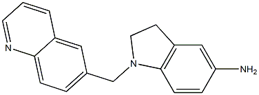 1-(quinolin-6-ylmethyl)-2,3-dihydro-1H-indol-5-amine Structure