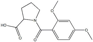 1-[(2,4-dimethoxyphenyl)carbonyl]pyrrolidine-2-carboxylic acid