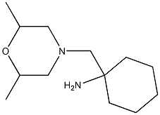 1-[(2,6-dimethylmorpholin-4-yl)methyl]cyclohexan-1-amine Structure