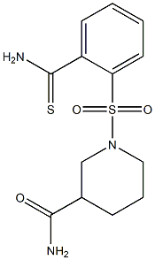 1-[(2-carbamothioylbenzene)sulfonyl]piperidine-3-carboxamide Struktur