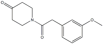 1-[(3-methoxyphenyl)acetyl]piperidin-4-one