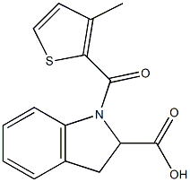 1-[(3-methylthiophen-2-yl)carbonyl]-2,3-dihydro-1H-indole-2-carboxylic acid