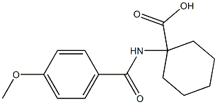 1-[(4-methoxybenzoyl)amino]cyclohexanecarboxylic acid