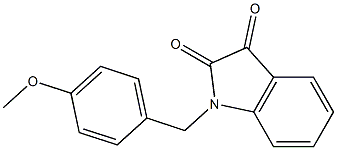 1-[(4-methoxyphenyl)methyl]-2,3-dihydro-1H-indole-2,3-dione Structure