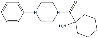 1-[(4-phenylpiperazin-1-yl)carbonyl]cyclohexanamine Structure