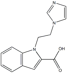 1-[2-(1H-imidazol-1-yl)ethyl]-1H-indole-2-carboxylic acid Structure
