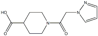 1-[2-(1H-pyrazol-1-yl)acetyl]piperidine-4-carboxylic acid