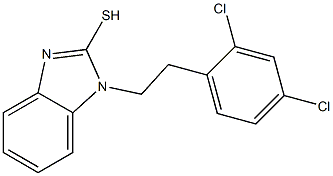 1-[2-(2,4-dichlorophenyl)ethyl]-1H-1,3-benzodiazole-2-thiol Struktur