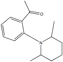 1-[2-(2,6-dimethylpiperidin-1-yl)phenyl]ethan-1-one Structure