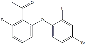 1-[2-(4-bromo-2-fluorophenoxy)-6-fluorophenyl]ethan-1-one Structure