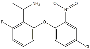 1-[2-(4-chloro-2-nitrophenoxy)-6-fluorophenyl]ethan-1-amine|