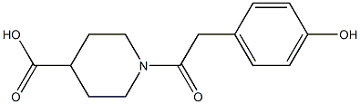 1-[2-(4-hydroxyphenyl)acetyl]piperidine-4-carboxylic acid