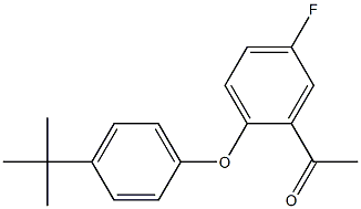 1-[2-(4-tert-butylphenoxy)-5-fluorophenyl]ethan-1-one 结构式