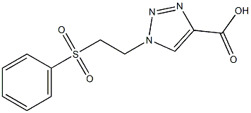 1-[2-(benzenesulfonyl)ethyl]-1H-1,2,3-triazole-4-carboxylic acid|