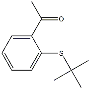 1-[2-(tert-butylsulfanyl)phenyl]ethan-1-one Structure