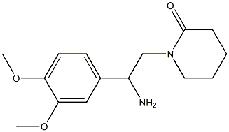  1-[2-amino-2-(3,4-dimethoxyphenyl)ethyl]piperidin-2-one