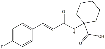 1-[3-(4-fluorophenyl)prop-2-enamido]cyclohexane-1-carboxylic acid