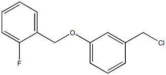 1-[3-(chloromethyl)phenoxymethyl]-2-fluorobenzene Structure
