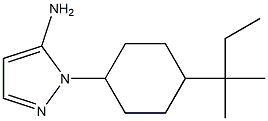 1-[4-(1,1-dimethylpropyl)cyclohexyl]-1H-pyrazol-5-amine 结构式