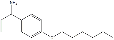 1-[4-(hexyloxy)phenyl]propan-1-amine 结构式