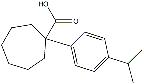 1-[4-(propan-2-yl)phenyl]cycloheptane-1-carboxylic acid