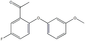 1-[5-fluoro-2-(3-methoxyphenoxy)phenyl]ethan-1-one