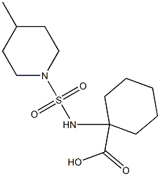  1-{[(4-methylpiperidine-1-)sulfonyl]amino}cyclohexane-1-carboxylic acid