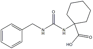 1-{[(benzylamino)carbonyl]amino}cyclohexanecarboxylic acid Struktur