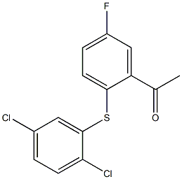  1-{2-[(2,5-dichlorophenyl)sulfanyl]-5-fluorophenyl}ethan-1-one