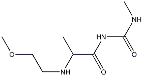  1-{2-[(2-methoxyethyl)amino]propanoyl}-3-methylurea