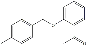 1-{2-[(4-methylphenyl)methoxy]phenyl}ethan-1-one Struktur