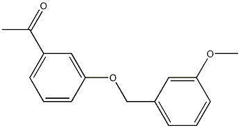 1-{3-[(3-methoxybenzyl)oxy]phenyl}ethanone Structure