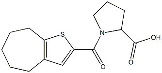 1-{4H,5H,6H,7H,8H-cyclohepta[b]thiophen-2-ylcarbonyl}pyrrolidine-2-carboxylic acid|