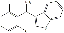 1-benzothiophen-3-yl(2-chloro-6-fluorophenyl)methanamine Structure