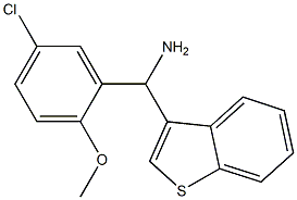 1-benzothiophen-3-yl(5-chloro-2-methoxyphenyl)methanamine