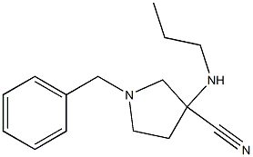 1-benzyl-3-(propylamino)pyrrolidine-3-carbonitrile Structure