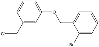 1-bromo-2-[3-(chloromethyl)phenoxymethyl]benzene Structure