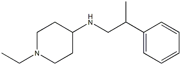 1-ethyl-N-(2-phenylpropyl)piperidin-4-amine Struktur