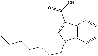 1-heptyl-1H-indole-3-carboxylic acid 结构式