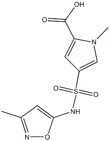 1-methyl-4-{[(3-methylisoxazol-5-yl)amino]sulfonyl}-1H-pyrrole-2-carboxylic acid