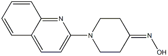 1-quinolin-2-ylpiperidin-4-one oxime Struktur