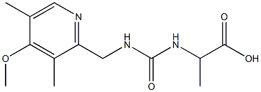 2-({[(4-methoxy-3,5-dimethylpyridin-2-yl)methyl]carbamoyl}amino)propanoic acid