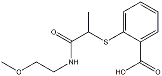 2-({1-[(2-methoxyethyl)carbamoyl]ethyl}sulfanyl)benzoic acid|