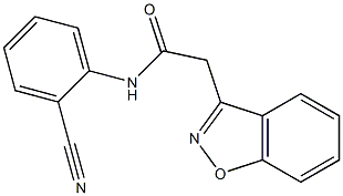 2-(1,2-benzisoxazol-3-yl)-N-(2-cyanophenyl)acetamide Structure