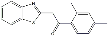 2-(1,3-benzothiazol-2-yl)-1-(2,4-dimethylphenyl)ethan-1-one,,结构式